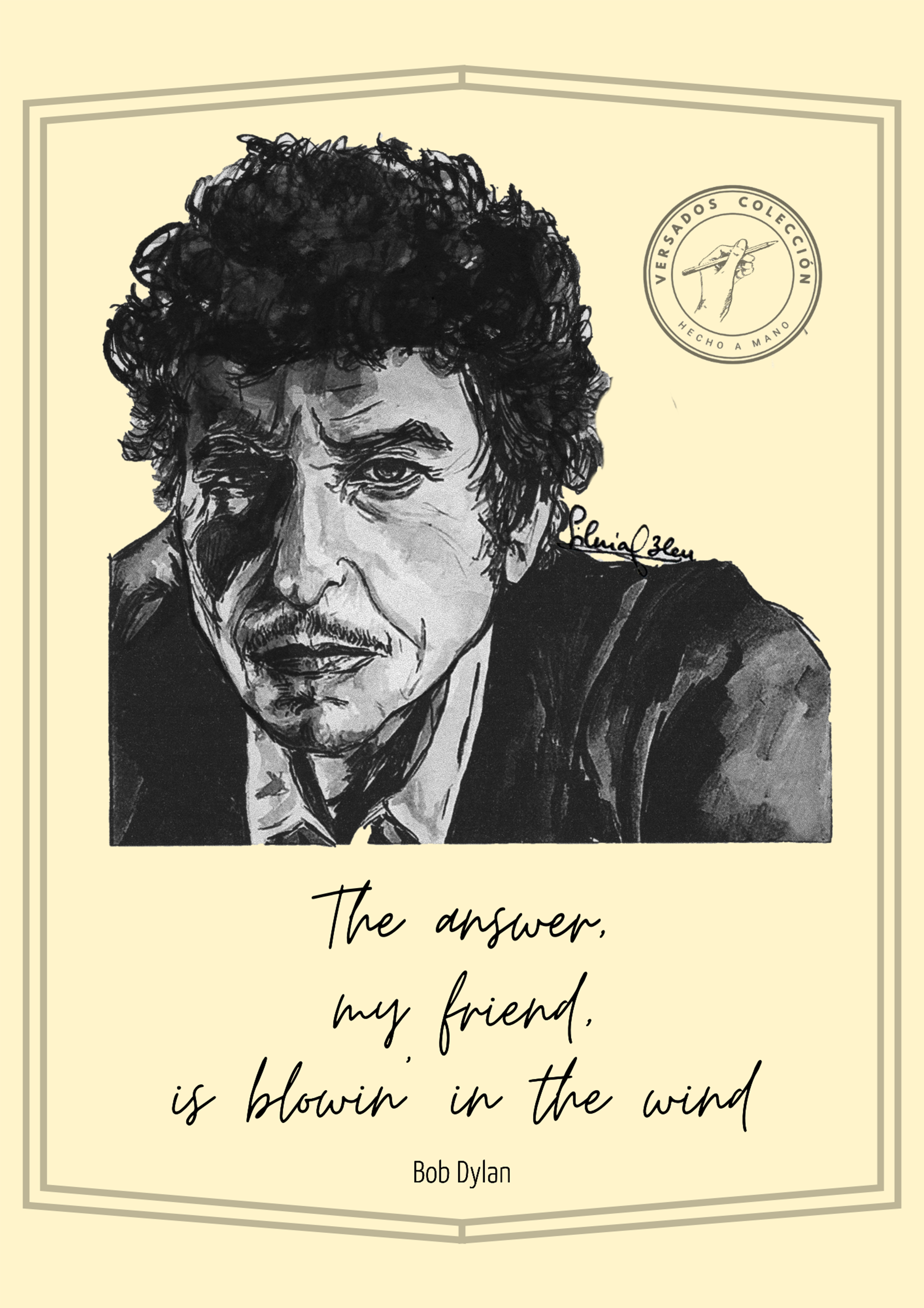Retrato Bob Dylan