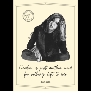 Retrato Janis Joplin